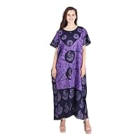 Cotton Kaftan Dress Maxi Long Tunic Batik One Size