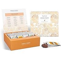 Tea Forte Assorted Loose Herbal Leaf Single Steeps Tea Chest Gift Box, Variety Pack, 28 Count (Pack of 1)