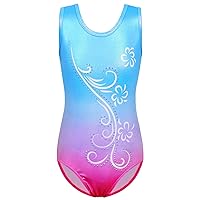 BAOHULU Gymnastics Leotards for Girls Sparkly One Piece Kids Athletic Clothes Dance Outfit