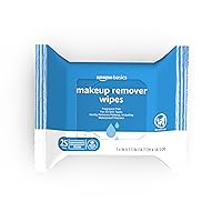 Amazon Basics Fragrance Free Makeup Remover Wipes, 25 wipes