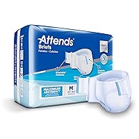 Attends DDA20 Adult Incontinence Briefs with Tab Closures, Medium, 24ct Bag