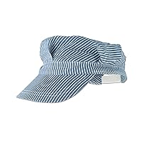 Train Engineer Hat – One Size Fits Most, Adjustable Plastic Strap, Train Birthday Party Supplies, Halloween Costume Dress Up, Train Conductor Hat, Novelty Train Party Hats,Blue