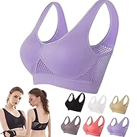 Breathable Anti-Saggy Breasts Bra Breathable Cool Liftup Air Bra Large Size Mesh Sports Bra for Women