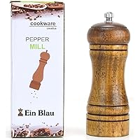 Multi-Purpose Mill, Pepper Mill, Salt Mill, Natural Oak, Solid Wood, Ceramic grinder (5.7