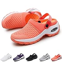 2024 New Women's Orthopedic Clogs with Air Cushion Support to Reduce Back and Knee Pressure, Orthopedic Clogs for Women, Plus Size Summer Mesh Sandals