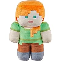 Mattel Minecraft Basic Plush Alex Soft Doll, Video Game-Inspired Collectible Toy for Kids & Fans Ages 3 Years Old & Up