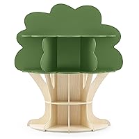 Delta Children Tree Bookcase - Greenguard Gold Certified, Fern Green/Crafted Natural