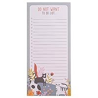 Karma, Large Magnetic Notepads, Notepads for Grocery List, Shopping List, To-Do List, Reminders, Strong Magnetic Back, Memo Notepad 100 Sheets Per Pad, Cute Colorful Designs - Cat