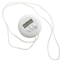 Norpro, White Digital Timer On A Rope, One Size