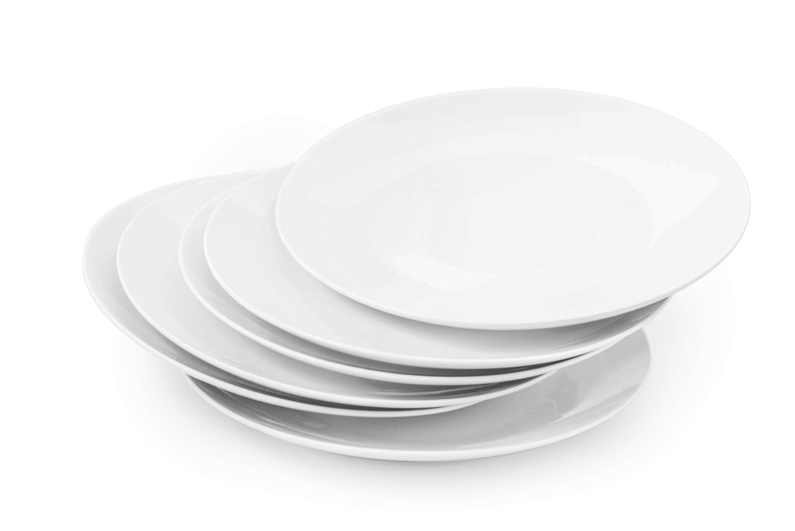 Amuse- Professional Gourmet Coupe Dinner Plate-10.5''- Set of 6