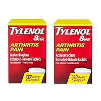 Arthritis Pain Extended Release Tablets with Acetaminophen for Joint Pain, 290 Caplets (Pack of 2) (Package May Vary)
