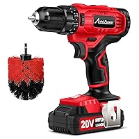AVID POWER 20V Cordless Drill Set, 320 In-lbs Torque Power Drill/Driver Kit with Drill Brush, 2 Variable Speed, 3/8'' Keyless Chuck (Drill Bit Set Not Included)