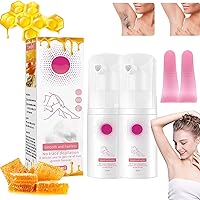 Beeswax Hair Removal Mousse, 2024 New Beeswax Hair Removal Mousse Foam, Hair Removal Spray for Men Women,Body Hair Removal Foam Spray,Honey Mousse Hair Removal Spray,Fast Hair Removal (2pcs)