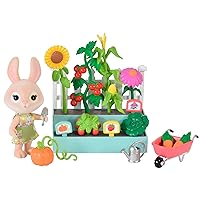 Time to Garden, Complete Set with Miniature Doll Figure, 16 Pieces , Ages 3+