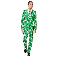 Green St. Patrick's Day Shamrock Men's Costume Suit