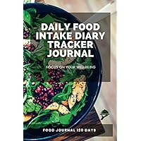 Daily Food Intake Diary Tracker Journal: Lifestyle & Nutrition Journal with Meal, Exercise & Weigh Loss Trackers, pocket size: 6''x9'', Last 4 months