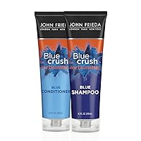 Blue Crush Blue Shampoo and Conditioner Set for Brunettes, Crush Brassy Tones for Brunettes, 8.3 Fl Oz (Pack of 2)