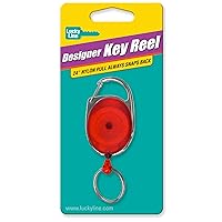 Lucky Line 64001 Retractable Key Chain- colors vary