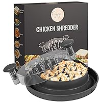 Chicken Shredder Gray with Clear Lid, 9.5