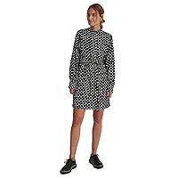 Elina fashion Women's Georgette Full Sleeve V-Neck A-Line Solid Printed Flowy Flare Boho Party Dresses
