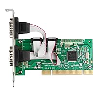New PCI Serial Card 2 Port RS232 Industrial PCI Serial Port Card PCI to COM Ports 9Pin RS-232 Serial Expansion Card PCI Serial Card
