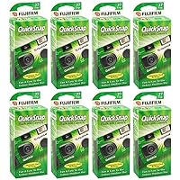 Fujifilm QuickSnap Flash 400 One Time Use 35mm Camera with Flash, 27 Exposures, 8-Pack