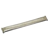 SPEIDEL 16-21MM Silver Stainless Expansion Watch Band Strap Curved Ends