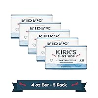Castile Bar Soap Clean Soap for Men, Women & Children| Premium Coconut Oil | Sensitive Skin Formula, Vegan | Original Fresh Scent | 4 oz. Bars - 5 Pack