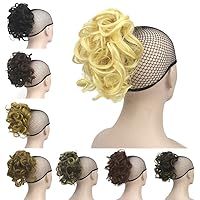Short Curly Wrap on Ponytail Clip On Hair Extensions Hair Pieces for Women Clip in