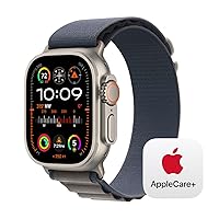 Apple Watch Ultra 2 GPS + Cellular 49mm Titanium Case with Blue Alpine Loop - Medium with AppleCare+ (2 Years)