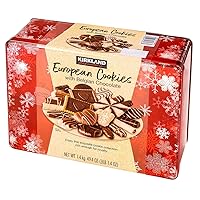 Kirkland Signature European Cookies with Belgian Chocolate - 2 pack, 2 pack - 49.4 Ounce (Pack of 2)