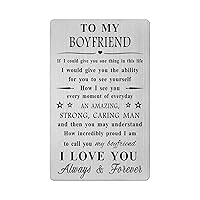 Boyfriend Birthday Gift Ideas - Boyfriend Gifts from Girlfriend - Boyfriend Birthday Wedding Wallet Card Gifts