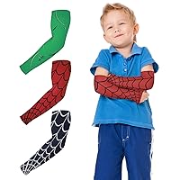 Arm Sleeves for Kids,3 Pairs Compression Arm Sleeve for Childs,UV Protection Arm Sleeves,Tattoo Sleeve for Toddlers