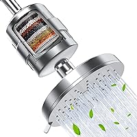 Filtered Shower Head, 20 Stage Shower Head Filter for Hard Water, TODSTA 3 Modes Water Softener Shower Head with Filters Remove Chlorine and Harmful Substances