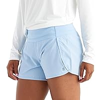 Free Fly Women's Lined Breeze Short - Moisture-Wicking Active Shorts with Sun Protection UPF 50+ and Bamboo Viscose Liner