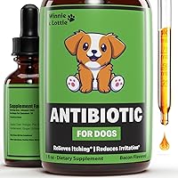 Natural Dog Antibiotics - Antibiotics for Dogs - Supports Itch Relief, Allergy Relief, Immune Health & More - Antibiotic for Dogs - Itch Relief for Dogs - Yeast Infection Treatment for Dogs - 1 oz