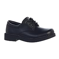 Boy's Matte Leather Dress or Casual Shoes Black or White - Toddler to Youth