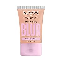 NYX PROFESSIONAL MAKEUP Bare With Me Blur Skin Tint Foundation Make Up with Matcha, Glycerin & Niacinamide - Light Neutral