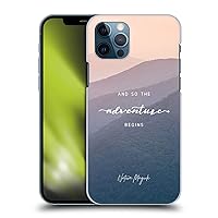 Head Case Designs Officially Licensed Nature Magick Mountains So The Adventure Begins Quote Hard Back Case Compatible with Apple iPhone 12 / iPhone 12 Pro