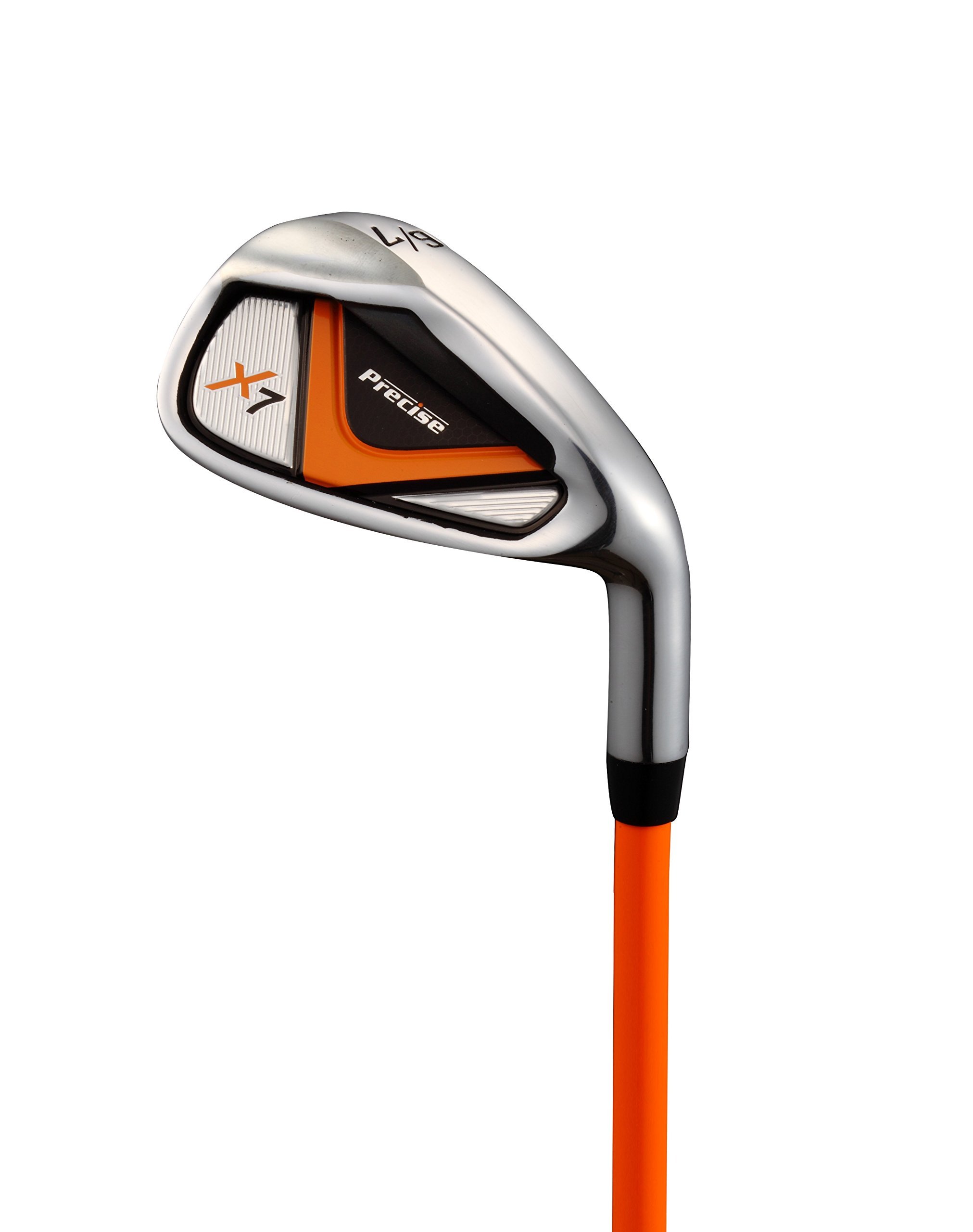 Precise X7 Junior Complete Golf Club Set for Children Kids - 3 Age Groups Boys & Girls - Right Hand & Left Hand! (Orange Ages 3-5, Left Hand)