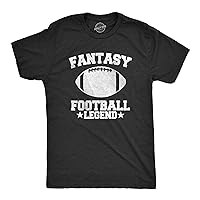 Mens Fantasy Football Legend Funny T Shirt Season Novelty Graphic Dad Gameday
