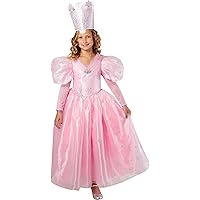 Rubies Girl's Wizard of Oz Deluxe Glinda Costume Dress With CrownChild Costume
