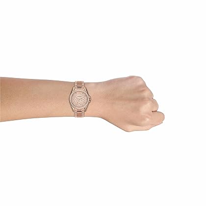 Fossil Riley Women's Watch with Crystal Accents and Stainless Steel Bracelet Band