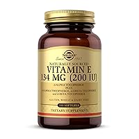 Vitamin E 200 IU - 100 Softgels - Natural Antioxidant, Immune System Support - Gluten Free, Dairy Free - 100 Servings