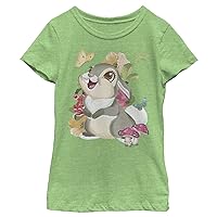 Fifth Sun Little, Big Disney Bambi Thumper Vintage Girls Short Sleeve Tee Shirt