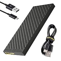 Nitecore NB10000 Gen II (Gen 2) Ultra-Slim Power Bank, 10000mAh QC Quick-Charge USB and USB-C Dual Outputs with Cables for Phones Flashlights and Headlamps (Black), Dual Cable Bundle