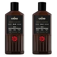 Cremo Distiller’s Blend Reserve Collection Barber Grade 2-in-1 Shampoo & Conditioner, 16 Fl Oz (Pack of 2)