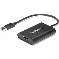 StarTech.com USB 3.0 to DisplayPort Adapter, 4K 30Hz, USB-A to Single DP Monitor, USB Video Adapter Converter, Windows Only