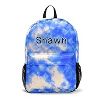 Tie Dye Backpack Custom Backpack Personalized Casual Daypack Travel Laptop Bookbag Waterproof