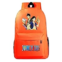 One Piece Backpack Anime Daypack-Graphic Bookbag Large Laptop Backpack Lightweight Knapsack